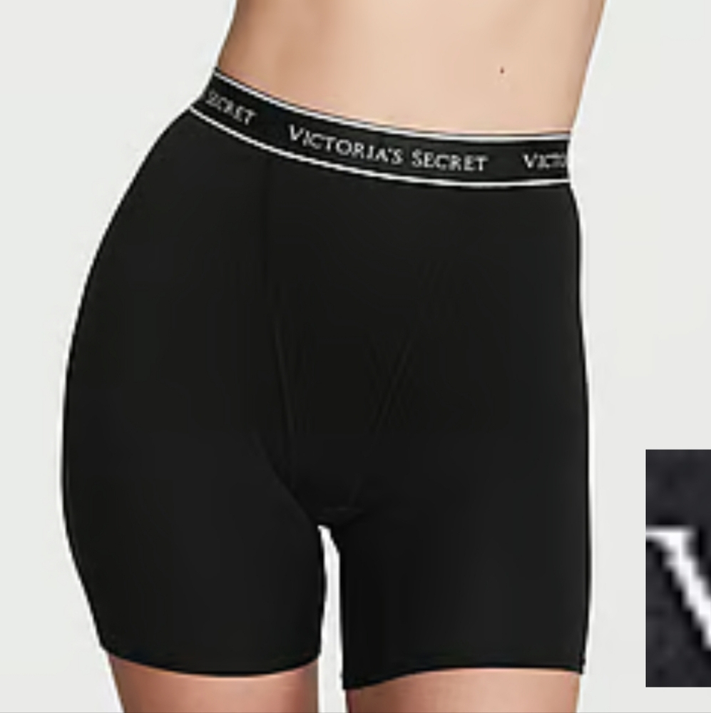 VICTORIA SECRET COTTON LOGO HIGH WAIST BOXER